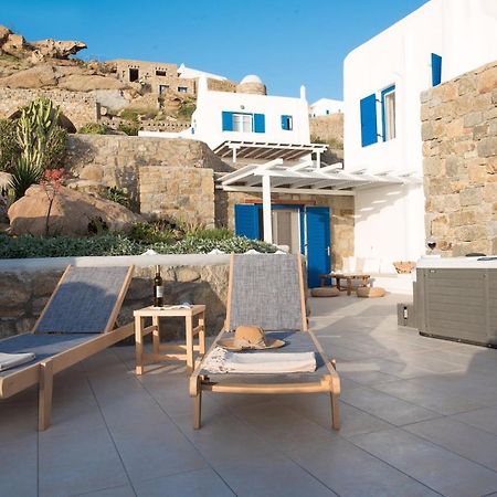 Gorgeous Studio In Cycladic Architecture Overlooking The Aegean Houlakia (Mykonos) Exterior foto