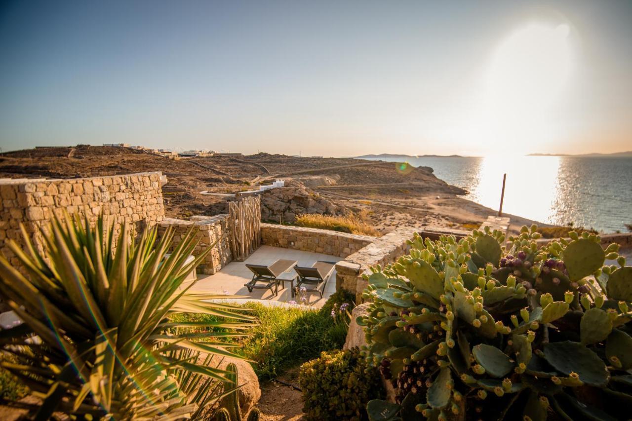 Gorgeous Studio In Cycladic Architecture Overlooking The Aegean Houlakia (Mykonos) Exterior foto