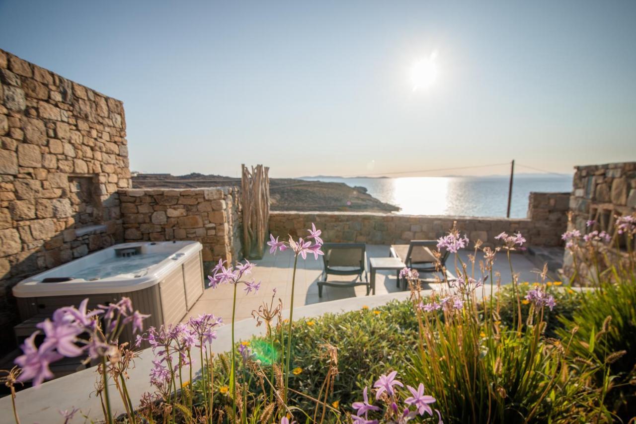 Gorgeous Studio In Cycladic Architecture Overlooking The Aegean Houlakia (Mykonos) Exterior foto