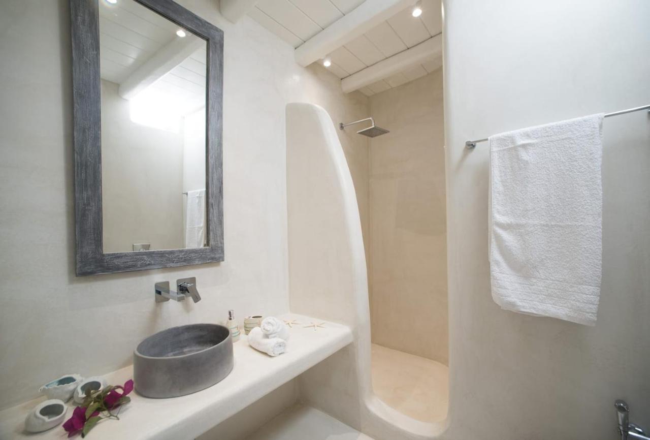 Gorgeous Studio In Cycladic Architecture Overlooking The Aegean Houlakia (Mykonos) Exterior foto